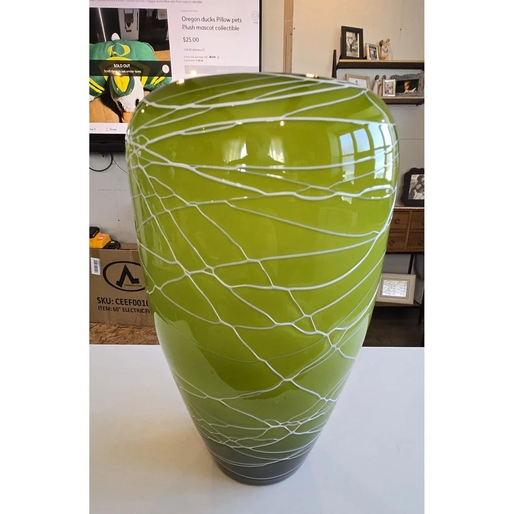 Vintage Murano Style Art Glass Vase 16